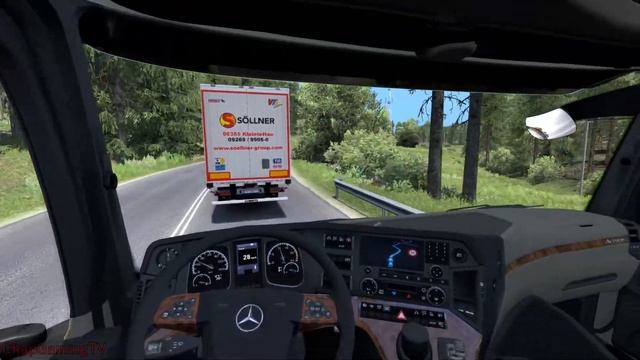 ETS2 1.36 - Road To The Black Sea | Mercedes Actros 1845 | Gráficos Ultra | Gameplay смотреть онлайн