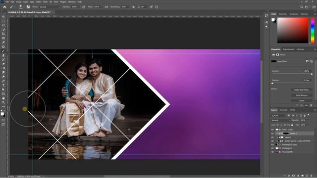 Wedding Album creative page design tutorial | 12x36 album design using photoshop | Tamil смотреть онлайн