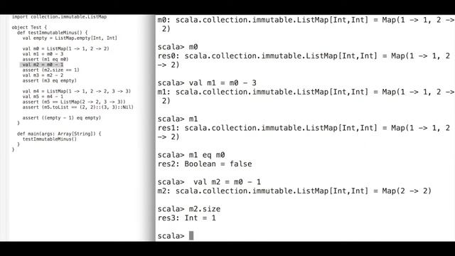 scala collection listmap example смотреть онлайн