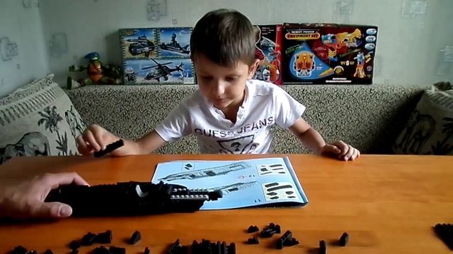 Военный катер-охранник Лего LEGO 3 в 1 How to build a military boat-guard смотреть онлайн