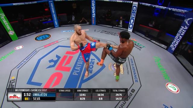 Magomed Umalatov vs Leandro Silva | PFL 7, 2021 смотреть онлайн