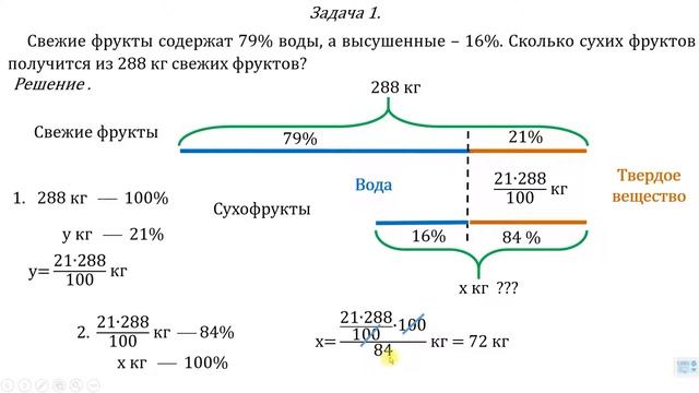 ОГЭ: текстовые задачи про сухофрукты. смотреть онлайн