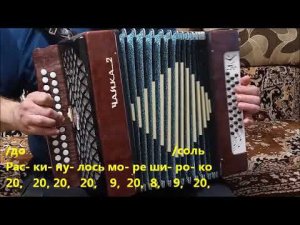 Раскинулось море широко  (Разбор на гармони) .