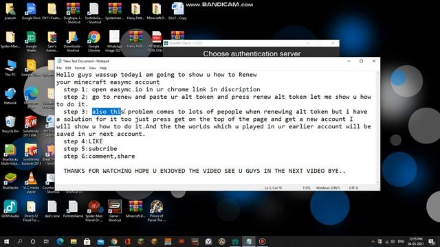 How to renew ur expired minecraft account of easymc. смотреть онлайн
