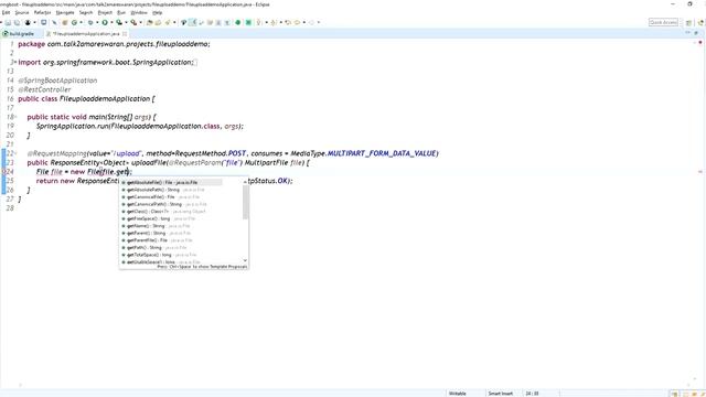 How to upload the File by using Spring Boot Rest API? смотреть онлайн