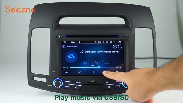 Android 7.1 2007-2011 HYUNDAI ELANTRA Radio DVD GPS Navigation Player Head Unit смотреть онлайн