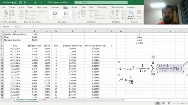 Cramer-von Mises test explained: A powerful goodness-of-fit test (Excel) смотреть онлайн