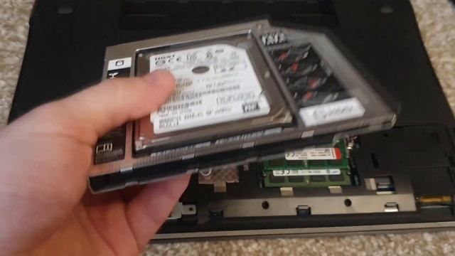 Установка SSD в ноутбук