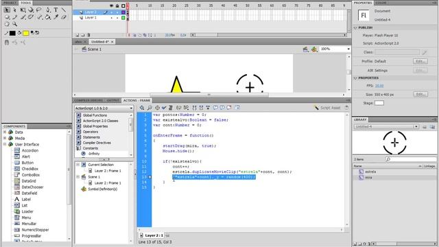 Tutorial: Jogo de tiro ao alvo em flash смотреть онлайн