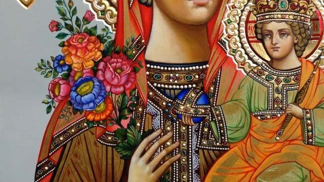 Икона Богородица "Благоуханный Цвет" Иконопись Иконография Писать Икону Икона в Храм Сумская Икона смотреть онлайн