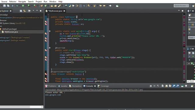 My Browser with the help Java 1.8 смотреть онлайн
