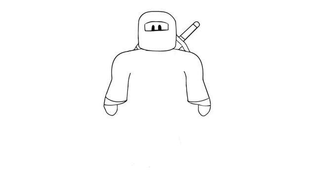 How to Draw Roblox Ninja Easy Step By Step - Roblox drawing tutorial смотреть онлайн