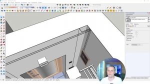 Электрика в SketchUp - 2 — рисование проводки