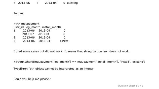 Pandas : Equivalent of R/ifelse in Python/Pandas? Compare string columns? смотреть онлайн