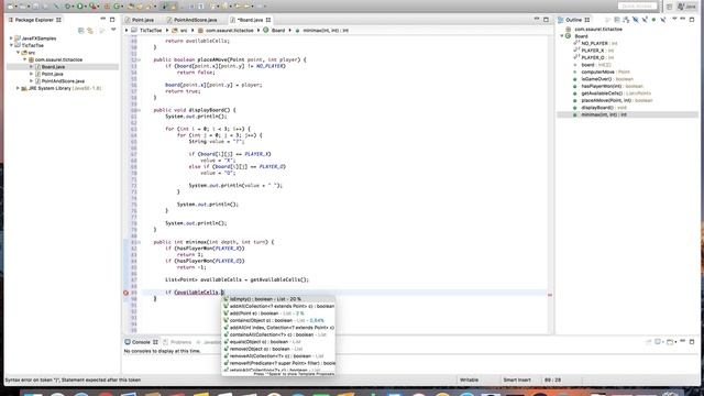 Implement an AI for a game in Java with the MinMax Algorithm смотреть онлайн