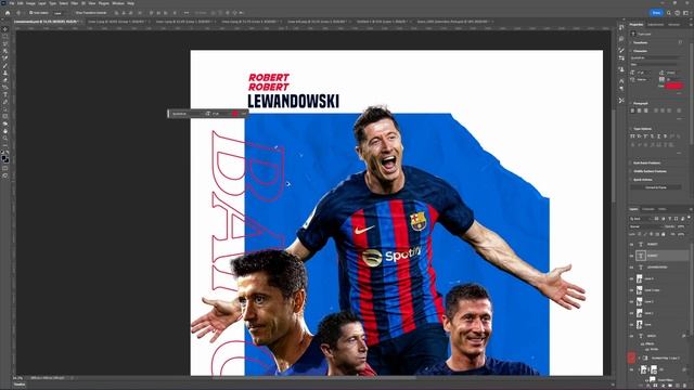Creating a Football Poster | Lewandowski смотреть онлайн