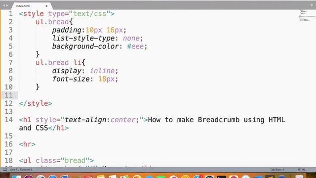How to make Breadcrumb using HTML and CSS смотреть онлайн