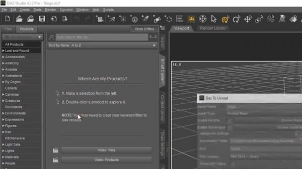 Daz Bridges Tutorial - Daz to Unreal