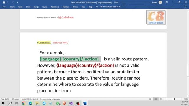 asp.net mvc 10 What is URL Patterns in MVC | CoderBaba смотреть онлайн