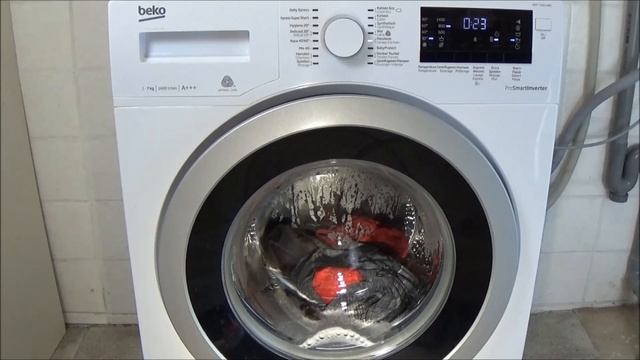 Hand wash program washing machine BEKO WMY 71483 LMB2 - Lavage a la main, lavadora movie #147 смотреть онлайн