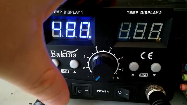 Eakins 8586D - выставление температуры паяльника смотреть онлайн