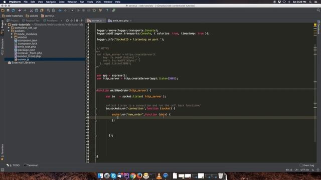 Socket.io & PHP: Emitting data to node server using PHP смотреть онлайн
