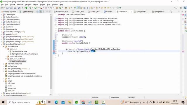 WebClient Example for Synchronous Example -SpringBoot смотреть онлайн