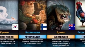 Мифические Животные и Существа // Символы Стран (Сравнение)