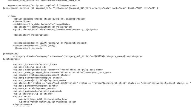 Wordpress: ExpressionEngine Export/Import Issues смотреть онлайн