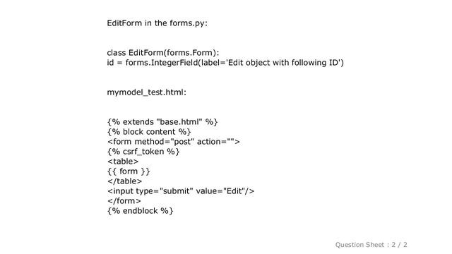 Django : Django is_valid() missing 1 required positional argument: 'self' смотреть онлайн