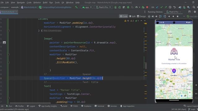 Custom info window on map marker clicks in Android using Jetpack Compose смотреть онлайн