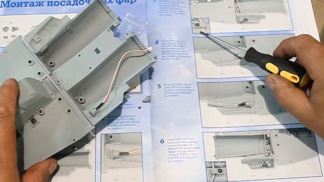 Сборка модели самолета МиГ 29 от DeAgostini №69. смотреть онлайн