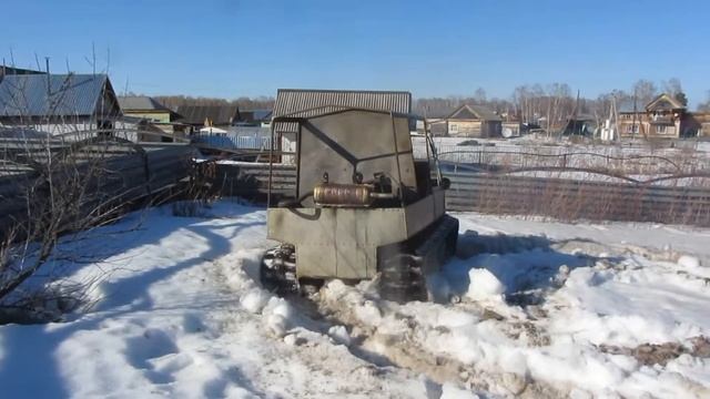 Самодельный вездеход на гусеницах " Молчановец". смотреть онлайн