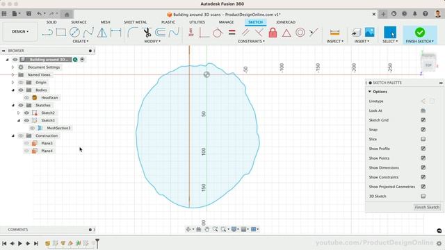 Secrets to build around a 3D scan in Fusion 360 смотреть онлайн