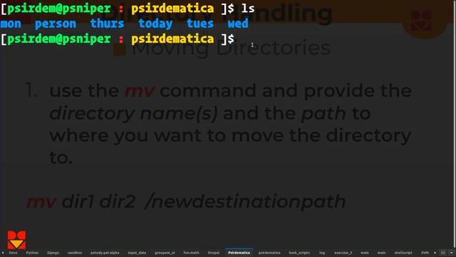 5. Directory Handling смотреть онлайн