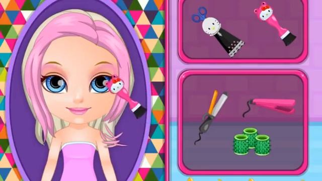 Супер прическа для Барби Игра для девочек Детский видео ролик смотреть онлайн