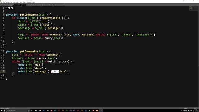 Show comment message from the database - PHP tutorial смотреть онлайн