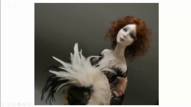 Как сделать шляпку для куклы. МК Елены Коверзневой. How to make doll's hat. смотреть онлайн