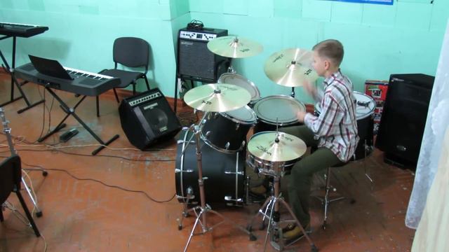 Funk Groove 7/4 Drum   - Drummer Daniel Varfolomeyev 12 Years