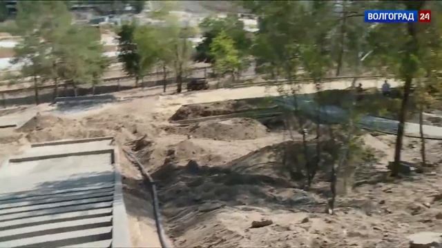 В Волгограде благоустраивают сквер имени Александры Пахмутовой