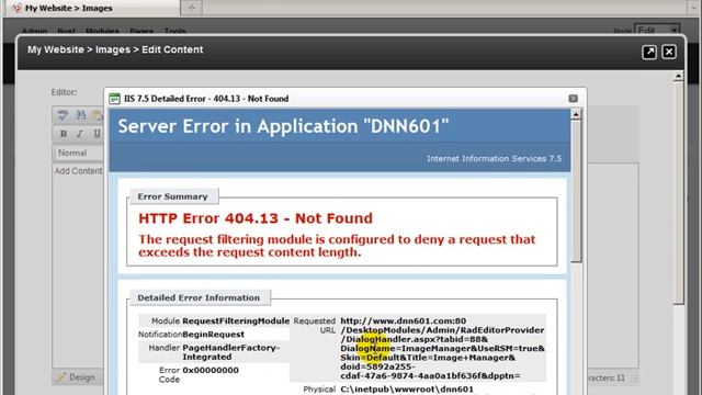 DotNetNuke Tutorial - Understanding maximum file size upload part 1/2 - Video #272 смотреть онлайн
