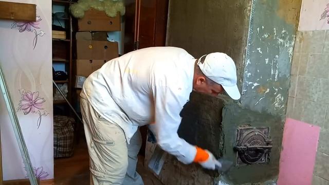 Облицовка грубки с комбинированием плитки смотреть онлайн