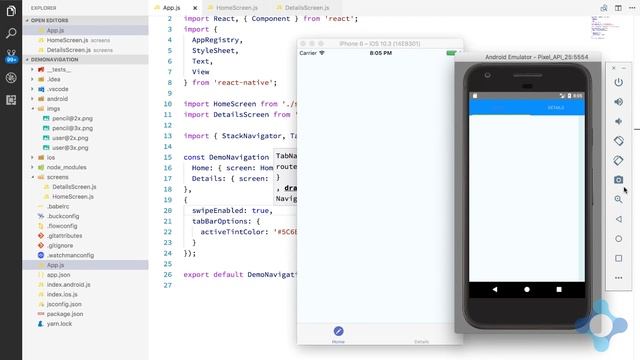 [React Navigation] #4 Tab Navigator phối hợp cùng Stack Navigator смотреть онлайн