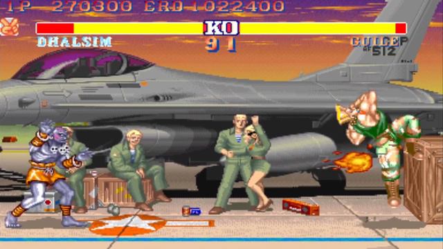 Street Fighter 2 Champion Edition (Hardest) 💥 DHALSIM vs GUILE смотреть онлайн