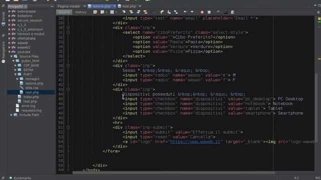PHP 7 Tutorial ITA - gestione form lato server (1) #33 смотреть онлайн