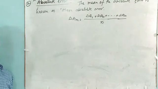 Error-01 | Absolute, Mean Absolute and Percentage Error | Class 11| CBSE Board| смотреть онлайн