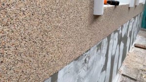 МРАМОРНАЯ КРОШКА | МОКРЫЙ ФАСАД  НАНЕСЕНИЕ И ОФОРМЛЕНИЕ #декоративная #штукатурка #Мраморная #крошк