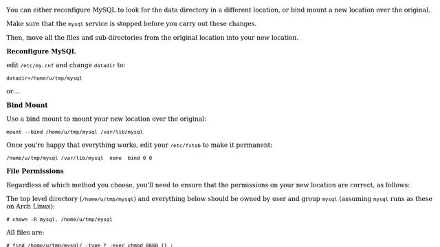 Unix & Linux: MySQL different database location (2 Solutions!!) смотреть онлайн