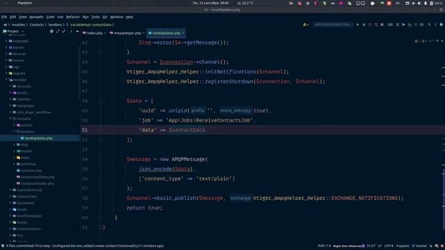VtigerCRM - update data in Laravel through RabbitMQ смотреть онлайн