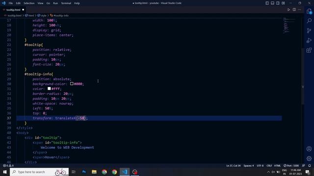 Simple Tooltip on hover using Html & CSS | CSS Tooltip on hover | Html and CSS Tutorial смотреть онлайн